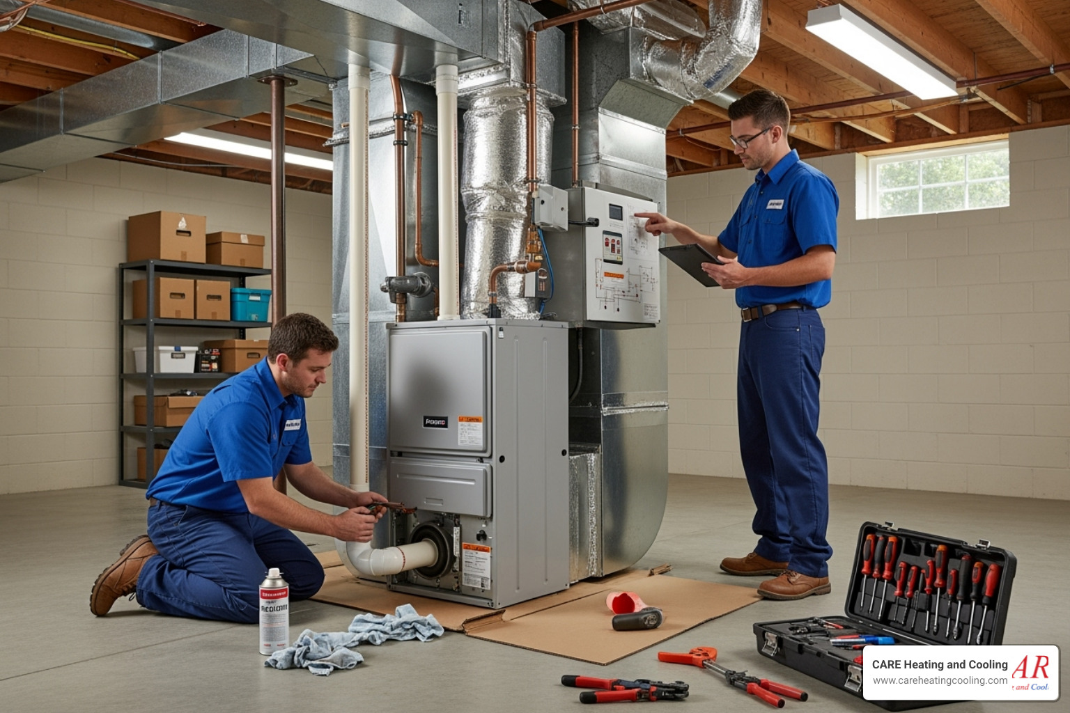 graph showing decreasing energy bills - energy efficient furnace installation westerville