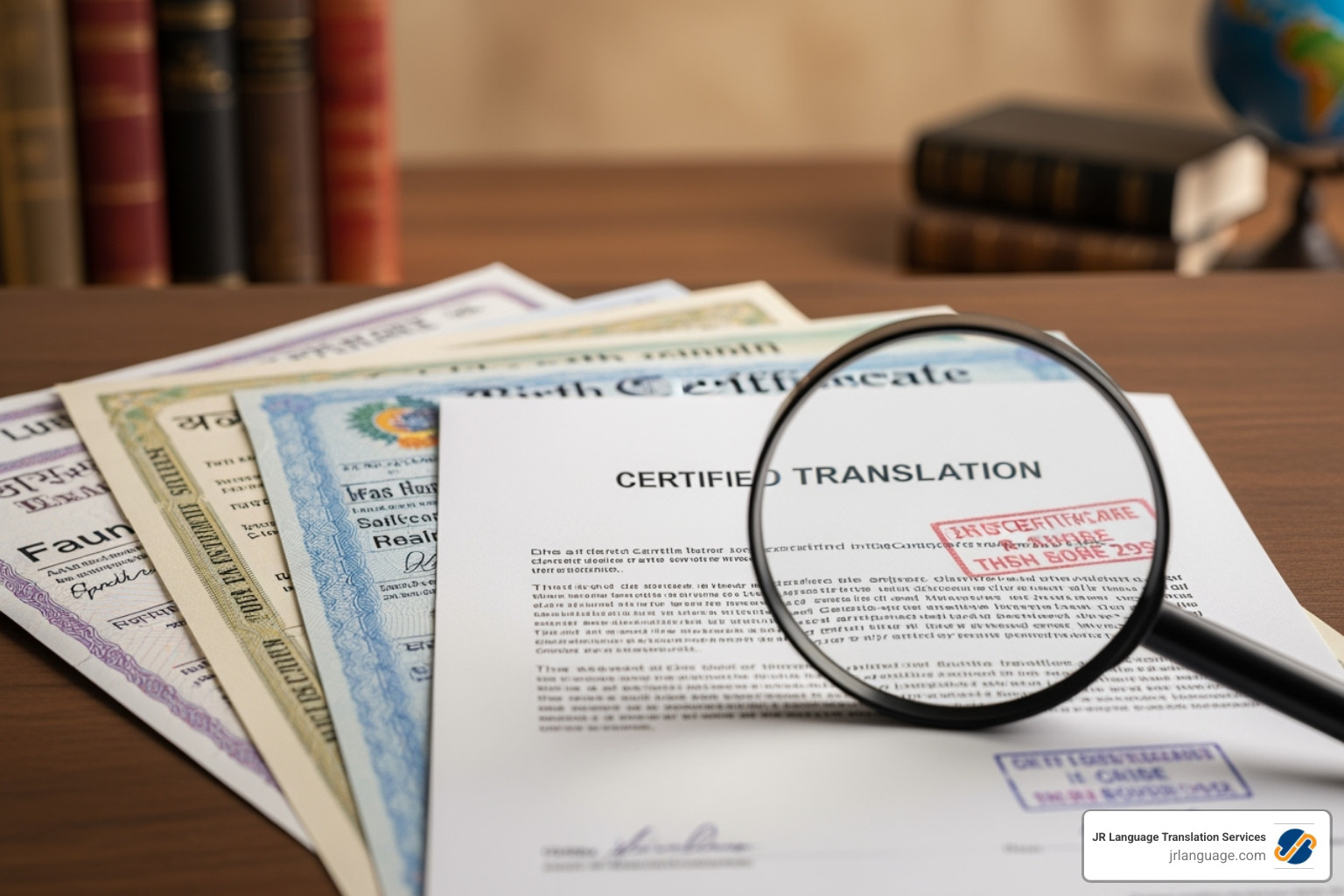 certified translation document - Birth Certificate Translation