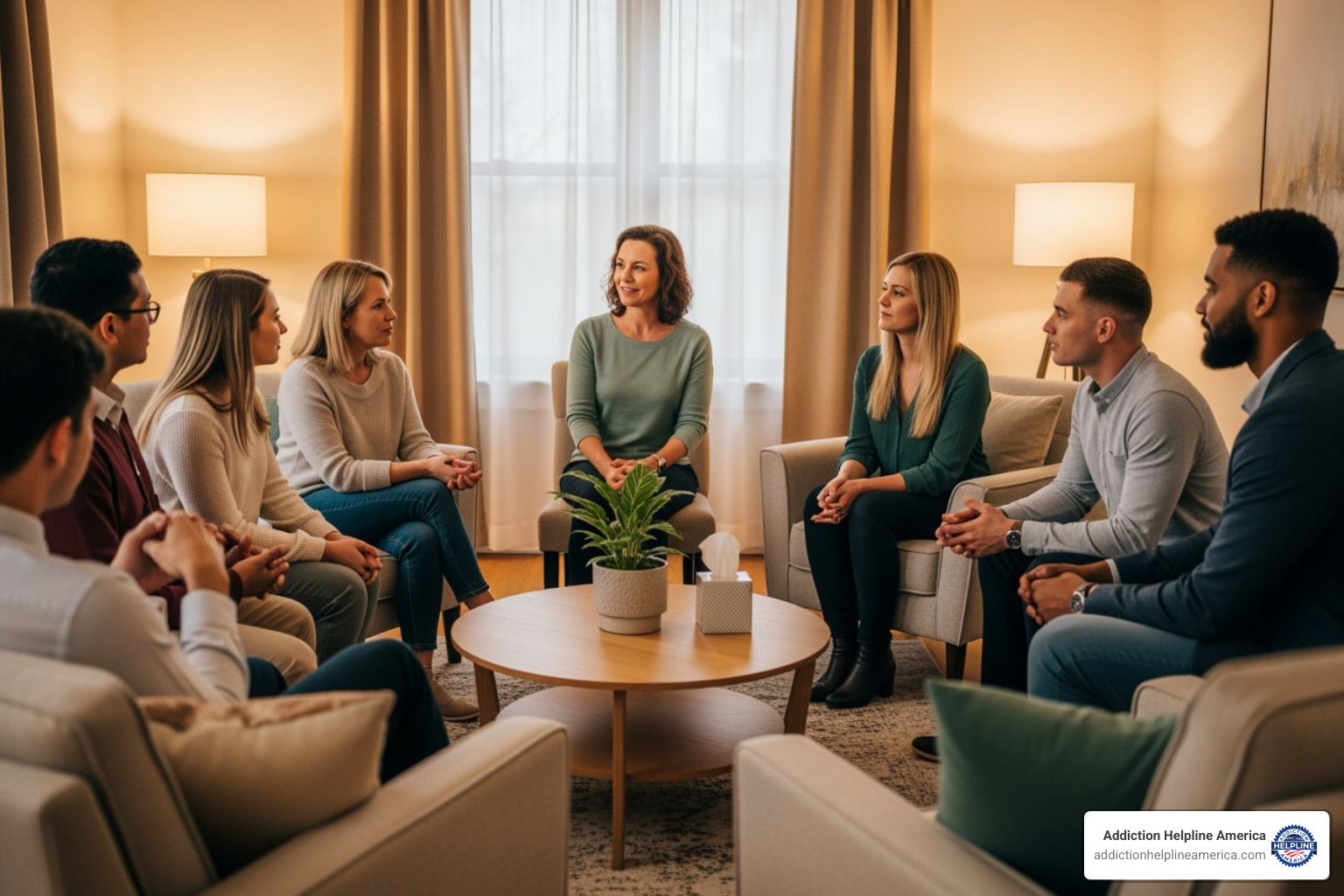 group therapy session in a comfortable setting - drug rehab centers in costa mesa