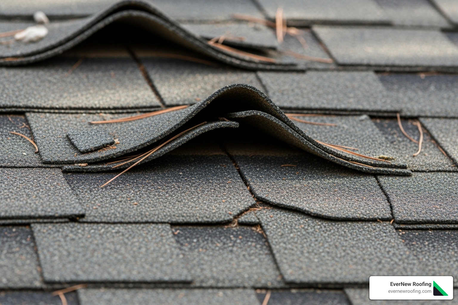 cracked and curling asphalt shingles - extend roof lifespan