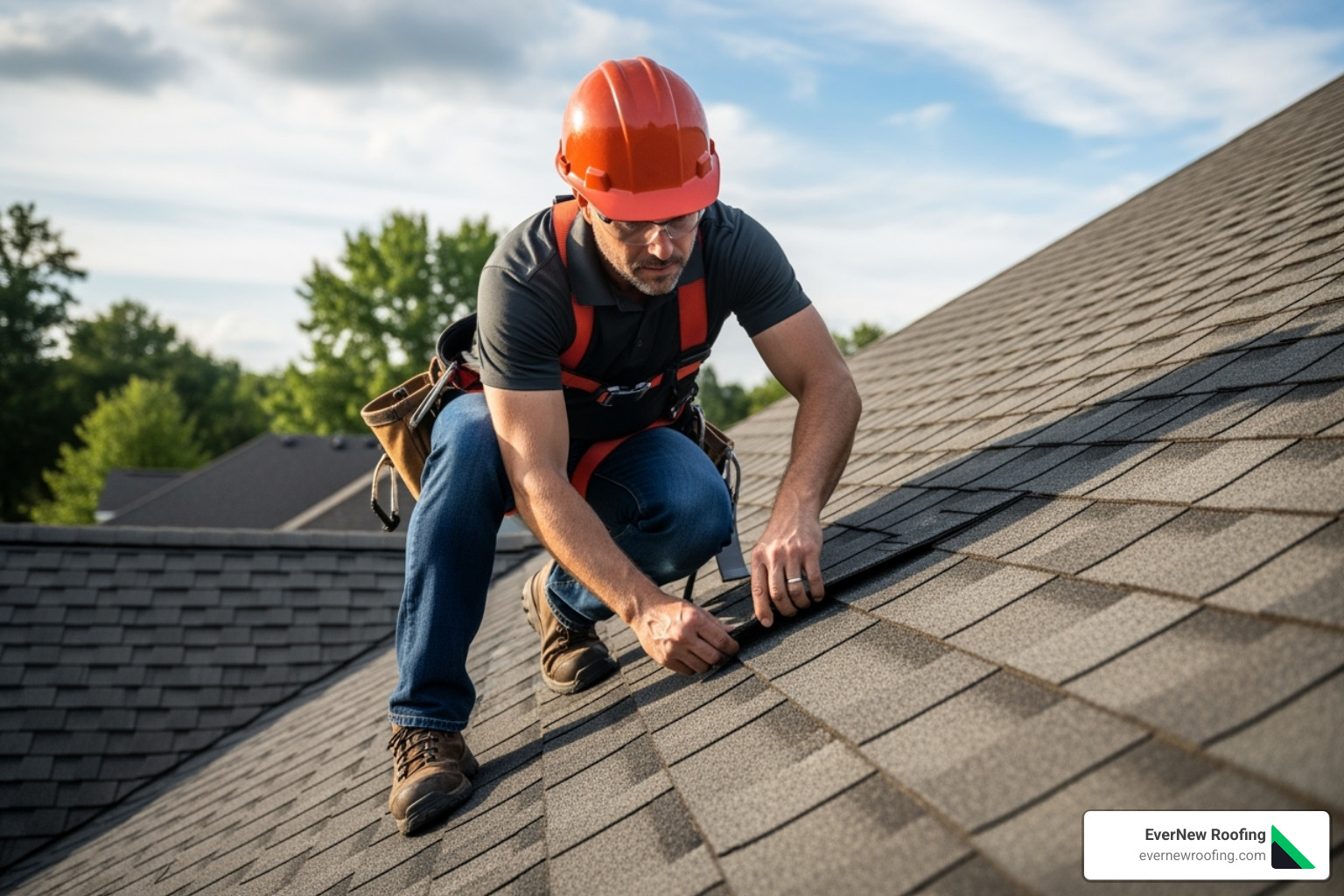 certified professional inspecting a roof - professional roof care