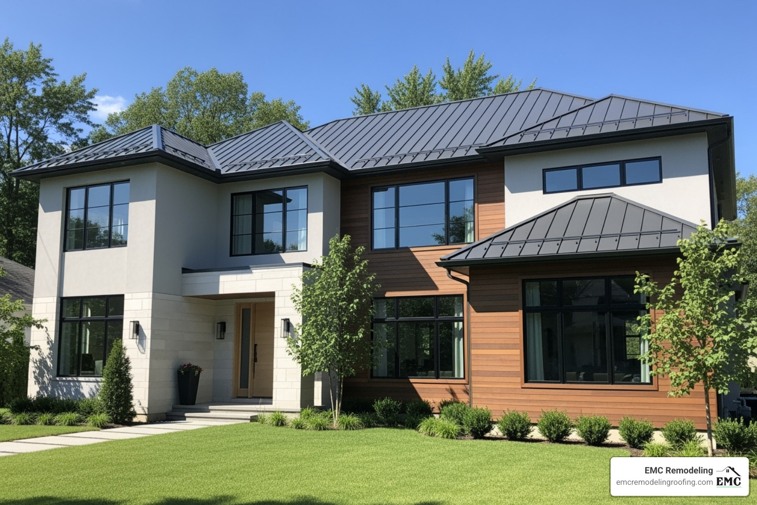 home exterior with new windows and new roof - Discount windows Killeen