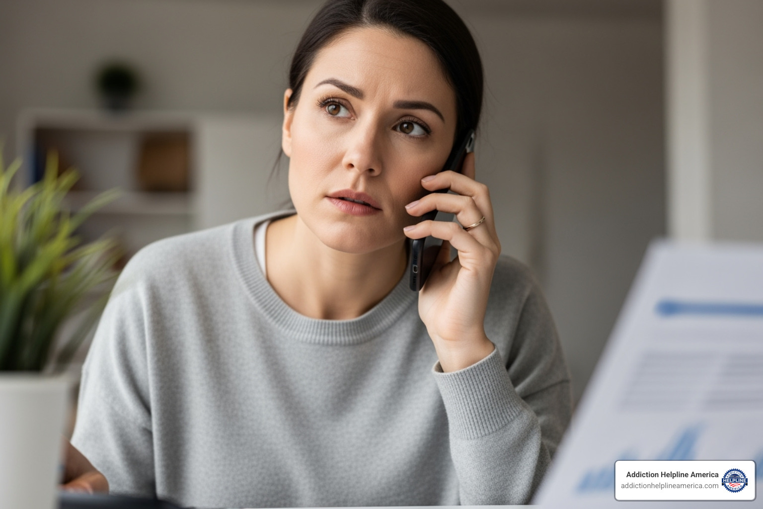 person on phone discussing payment options - best rehab programs
