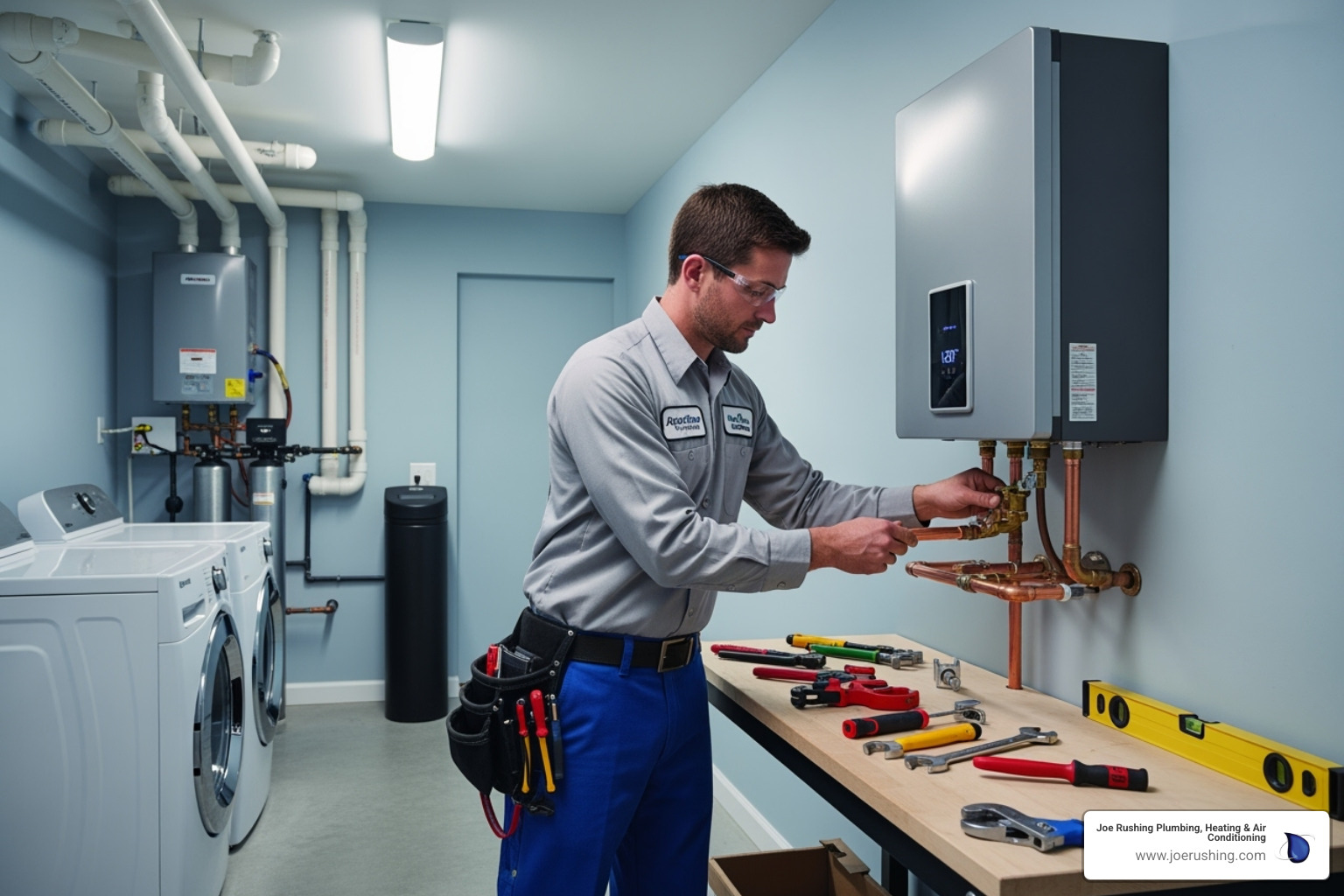 professional plumber installing a tankless water heater - local tankless water heater installation lubbock tx professional plumber installing a tankless water heater - local tankless water heater installation lubbock tx