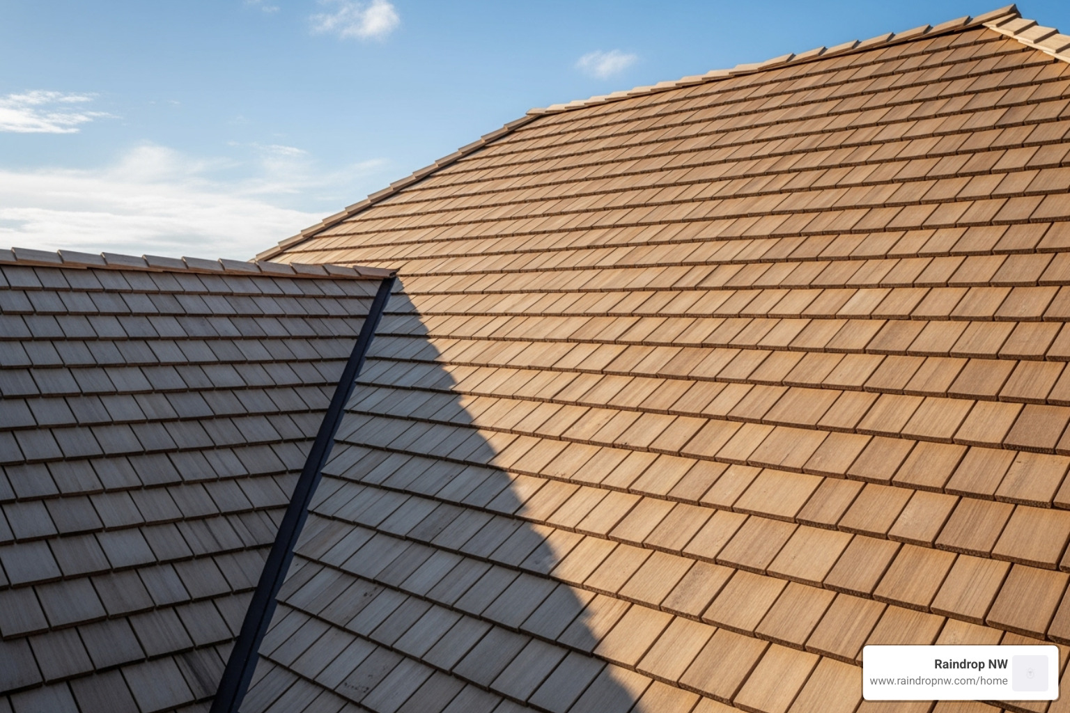 cedar shake roof - best cedar roofing company in wood village or