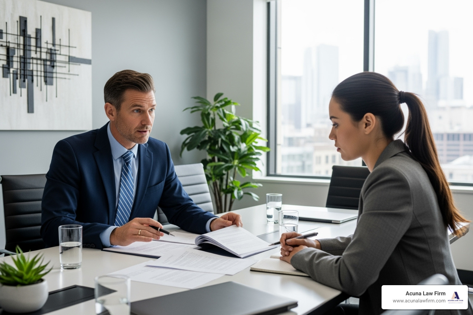 lawyer meeting with client - lawyer for tractor trailer accident lawyer meeting with client - lawyer for tractor trailer accident