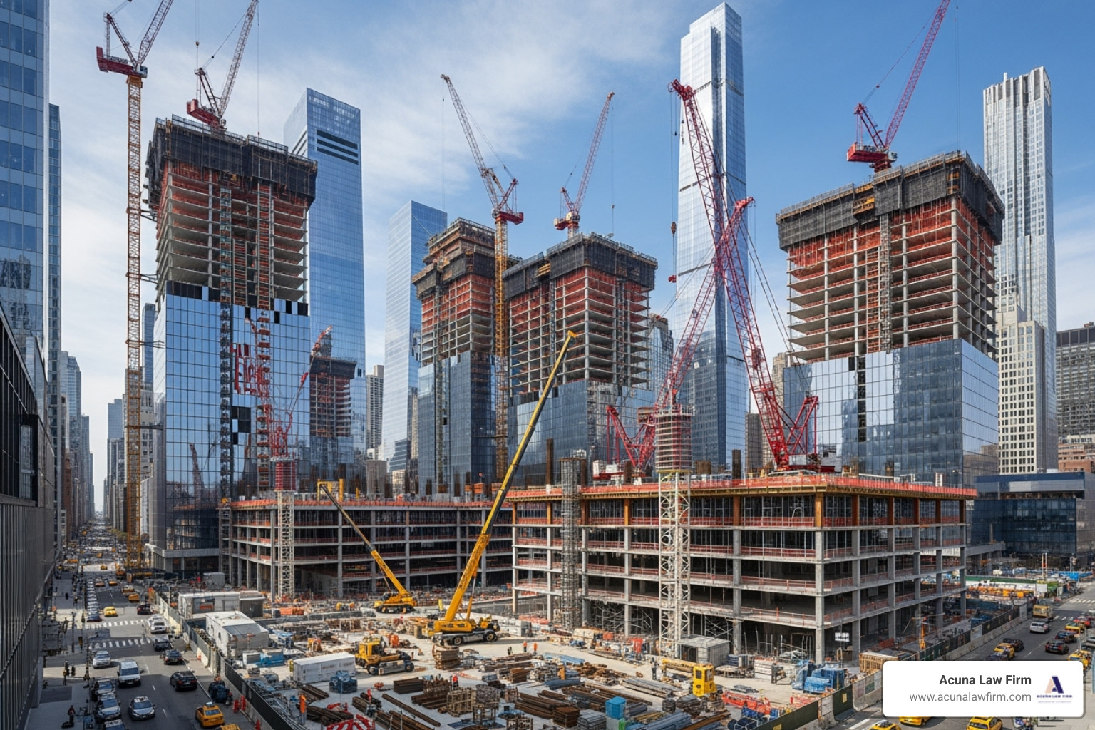 Hudson Yards construction site in Manhattan - construction worker died