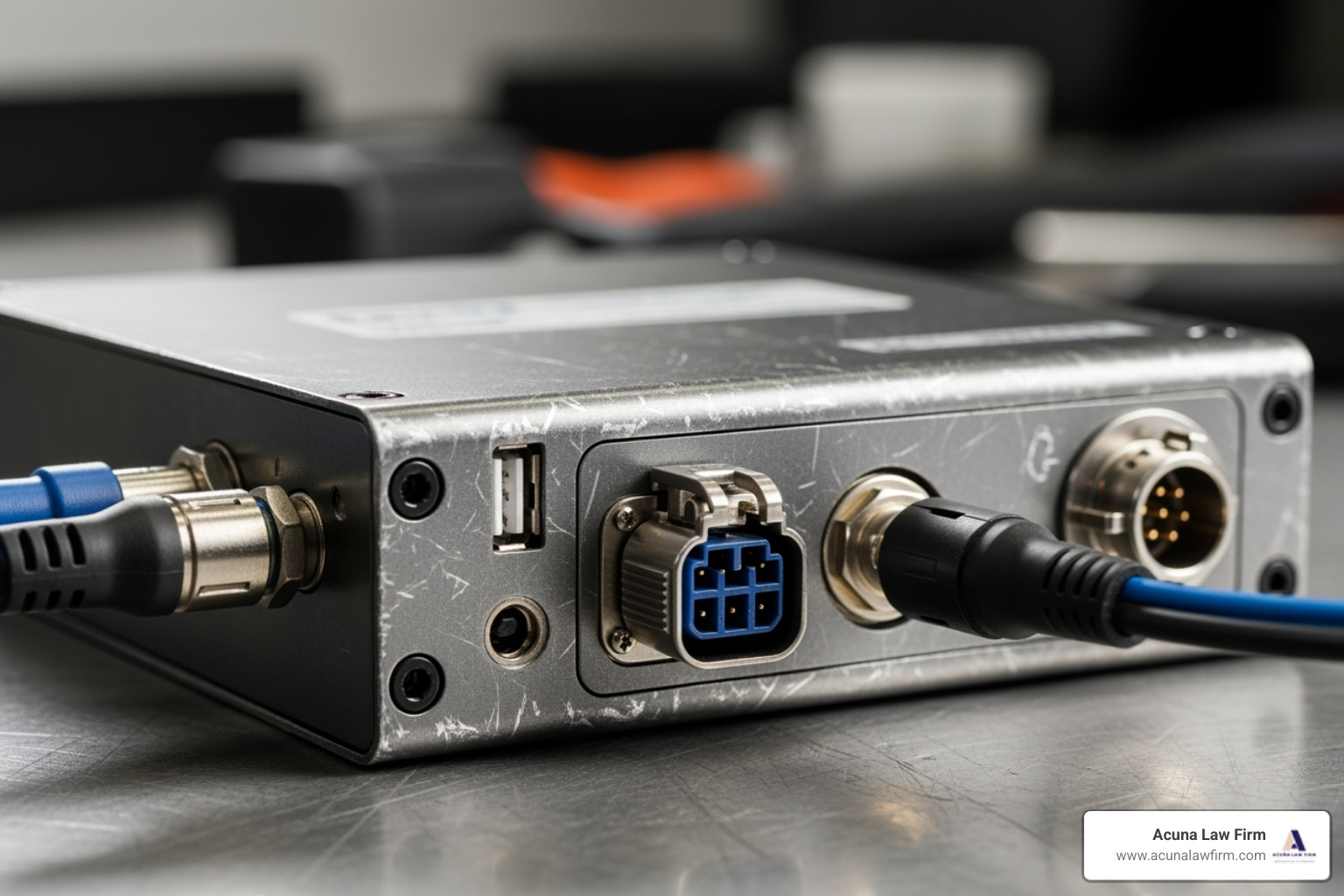 Image of a \"black box\" or Electronic Data Recorder (EDR) from a commercial truck - Truck Accident Lawyer