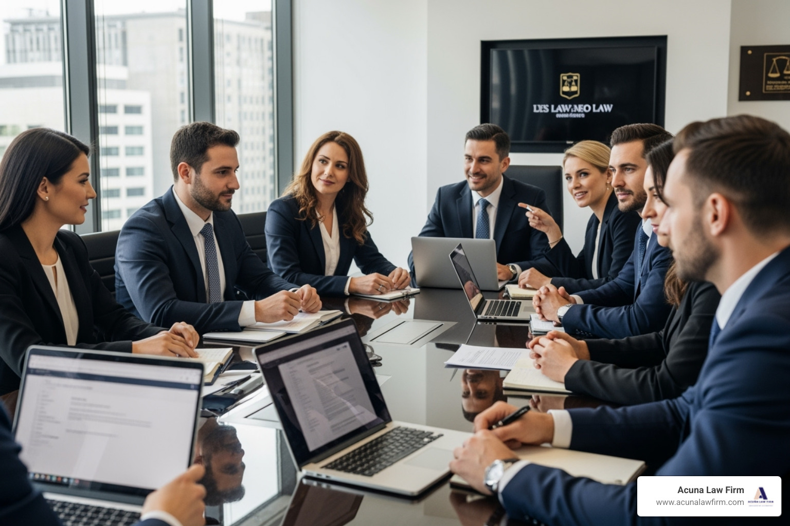 Diverse legal team in a meeting - Oklahoma City injury lawyer