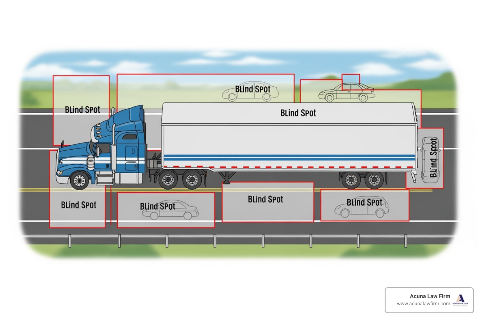 truck blind spot diagram - truck driver attorneys truck blind spot diagram - truck driver attorneys