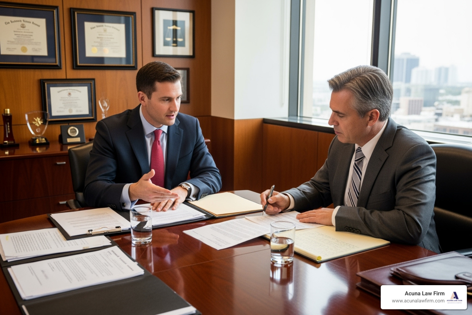 lawyer meeting with client - truck driver attorneys lawyer meeting with client - truck driver attorneys
