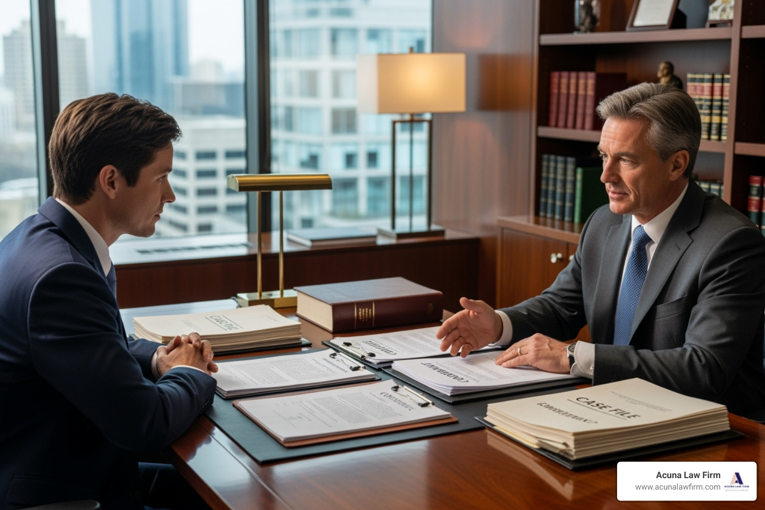 of a person having a consultation with a lawyer - abogados de negligencia medica