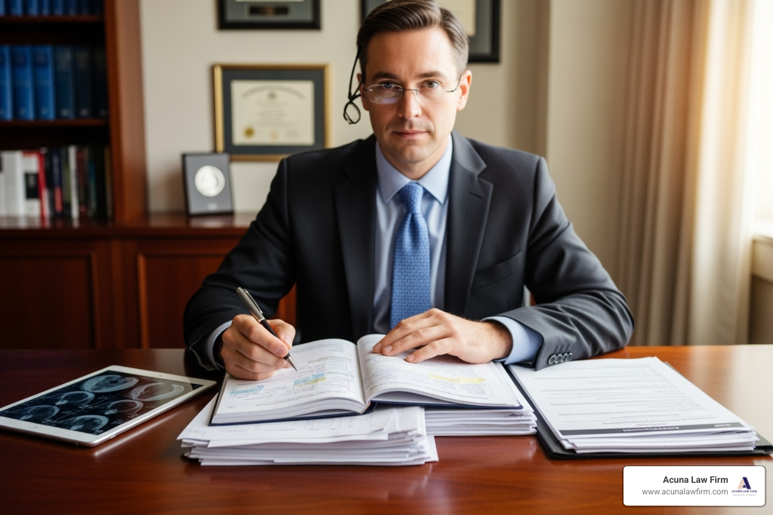 An expert witness reviewing medical charts - medical malpractice wrongful death lawyer An expert witness reviewing medical charts - medical malpractice wrongful death lawyer