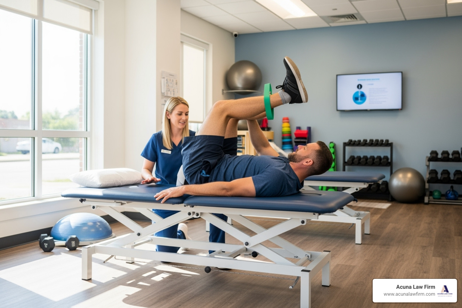 worker undergoing physical therapy - how much is my construction accident case worth