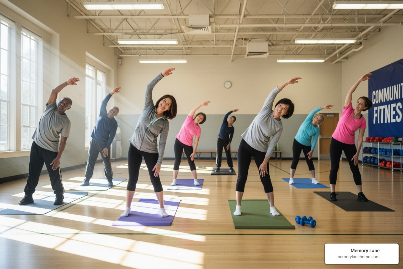 seniors participating in a fitness class or workshop - Ypsilanti senior services