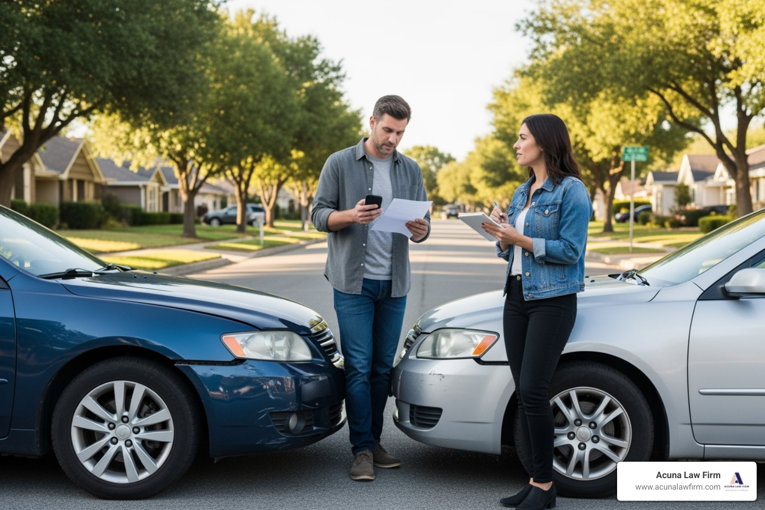 minor fender bender with two drivers exchanging information - do i need a lawyer after a car accident