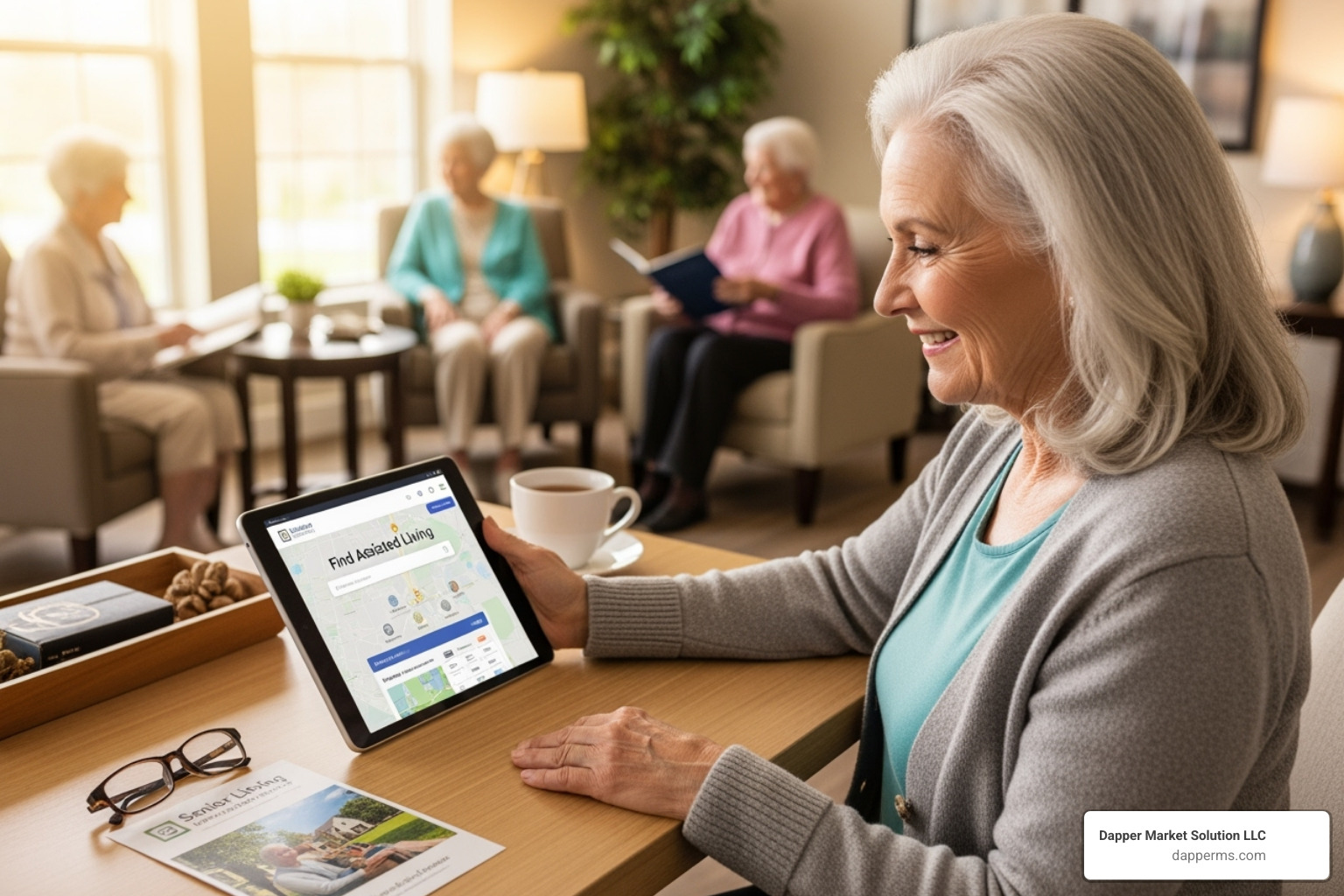 A social media post showcasing a vibrant community event at a senior living facility - assisted living lead generation