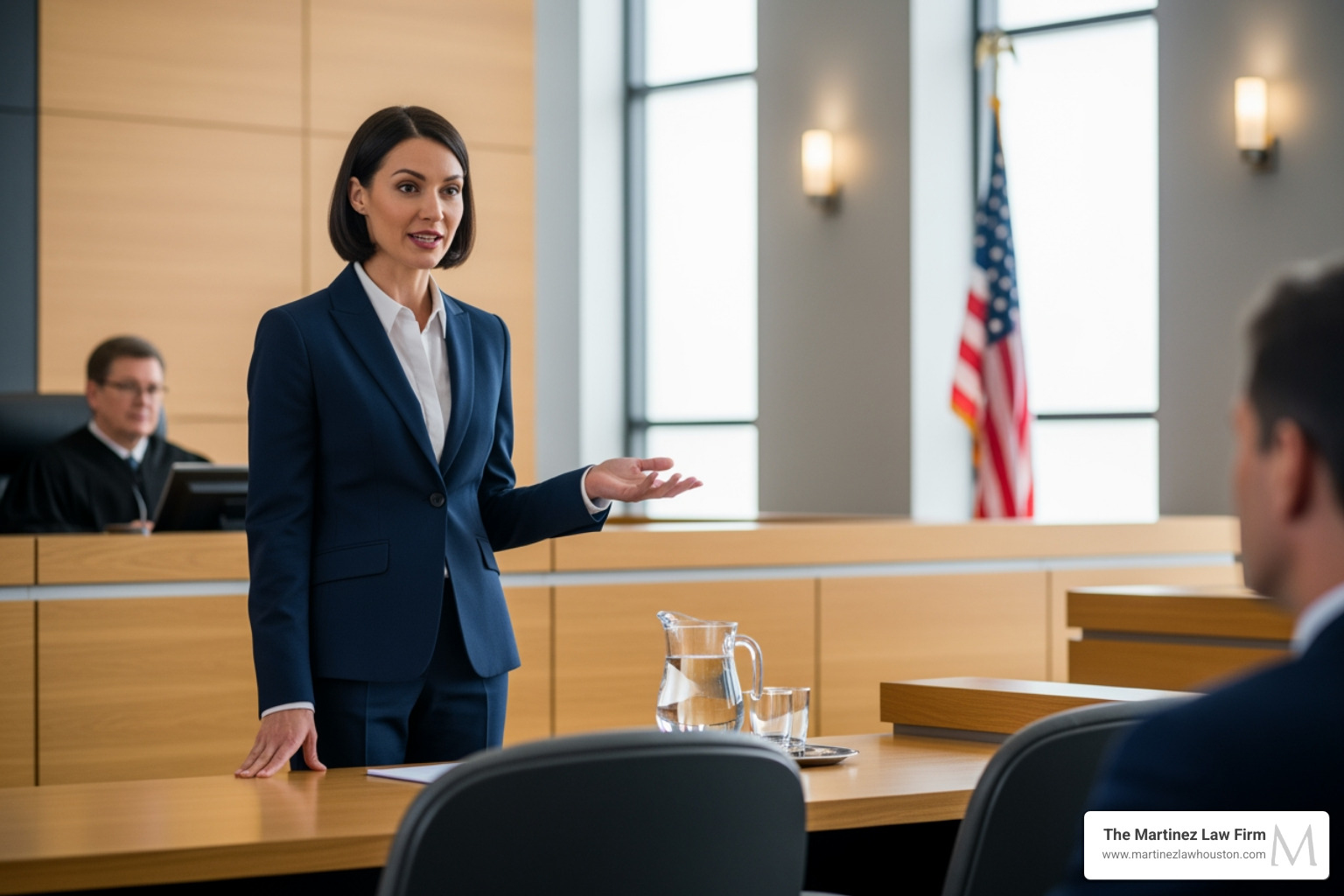 lawyer confidently speaking in a courtroom - false domestic assault charges lawyer confidently speaking in a courtroom - false domestic assault charges