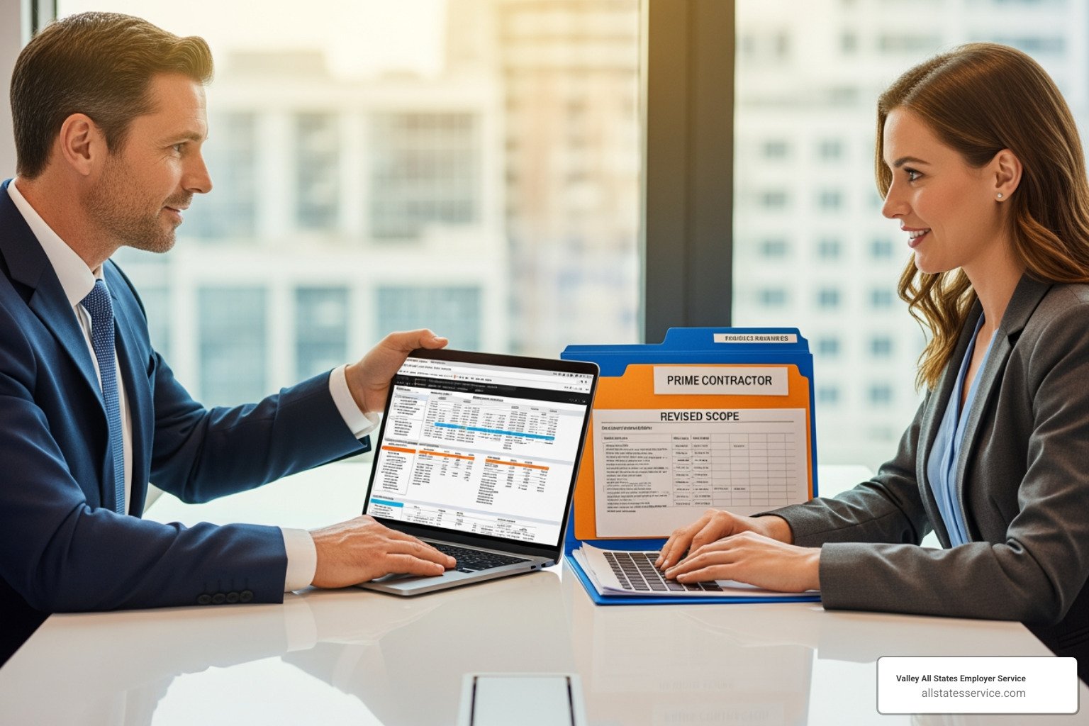 Flowchart showing E-Verify requirement flow from prime contractor to subcontractor - e verify for federal contractors