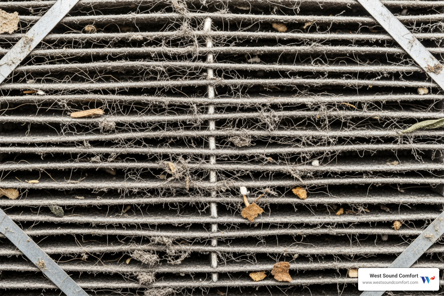 a dirty, clogged air filter - hvac broken in gig harbor, wa a dirty, clogged air filter - hvac broken in gig harbor, wa