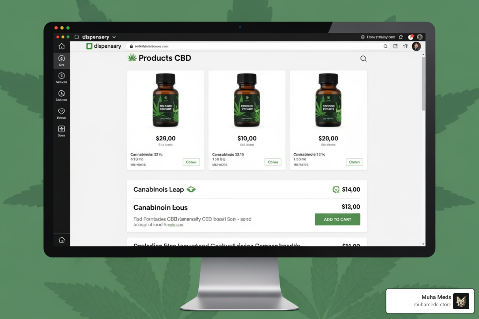reputable online store or dispensary product page - Marijuana for anxiety