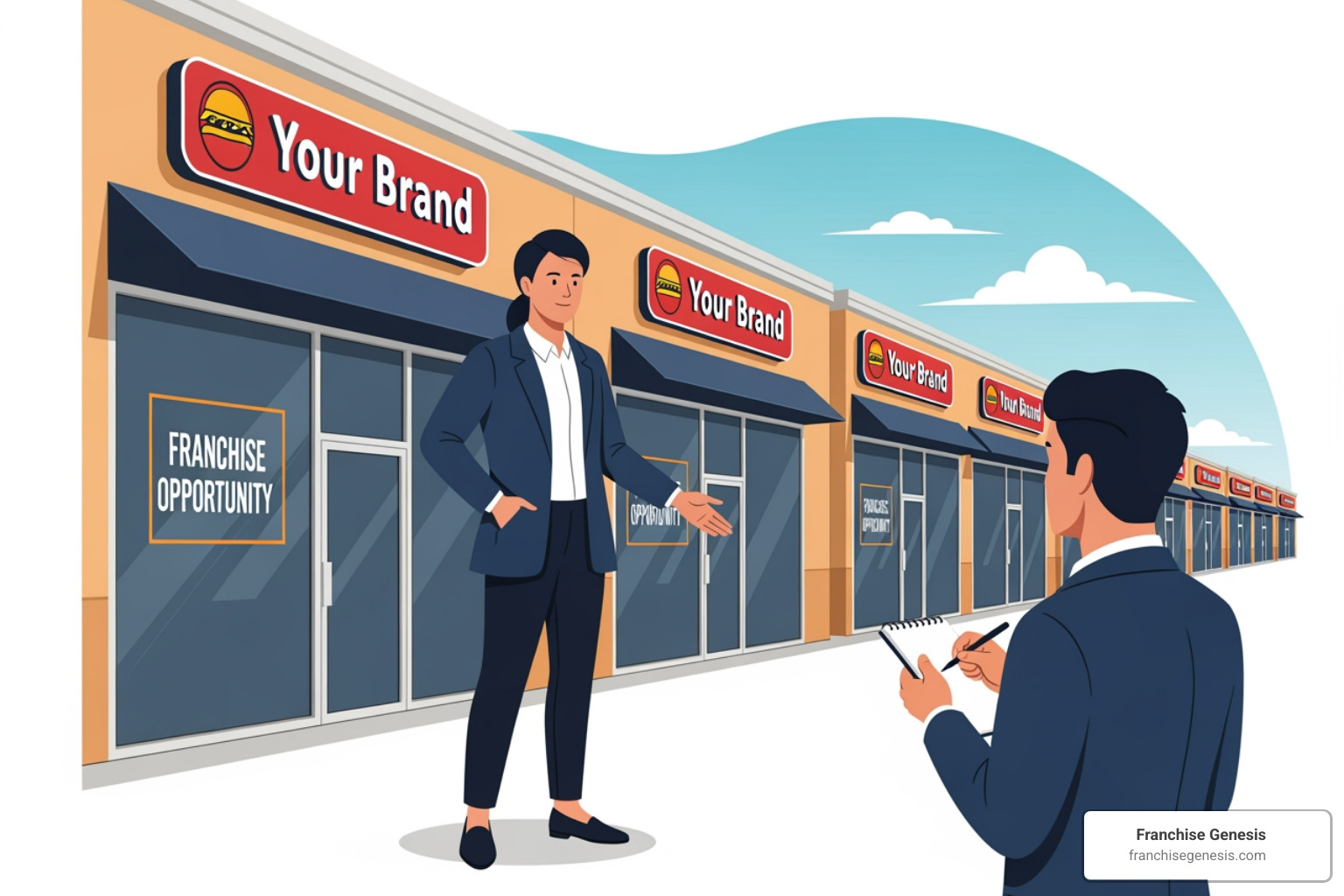 Illustration of the core components a franchisor provides: Brand, System, and Support. - what is a franchise Illustration of the core components a franchisor provides: Brand, System, and Support. - what is a franchise