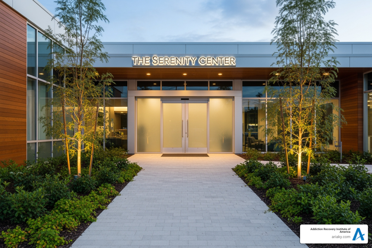 welcoming and calm clinic entrance - what is outpatient addiction treatment