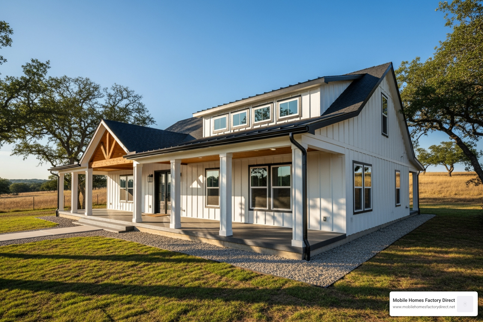 Modern farmhouse-style modular home - modular homes san antonio