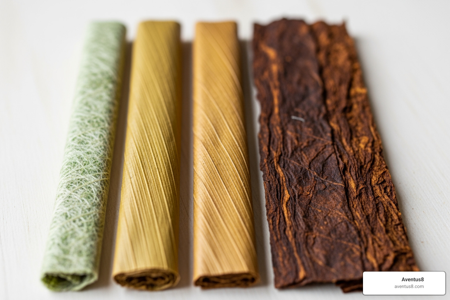 different types of blunt wraps offered by Aventus8, laid out side-by-side - THC blunts different types of blunt wraps offered by Aventus8, laid out side-by-side - THC blunts
