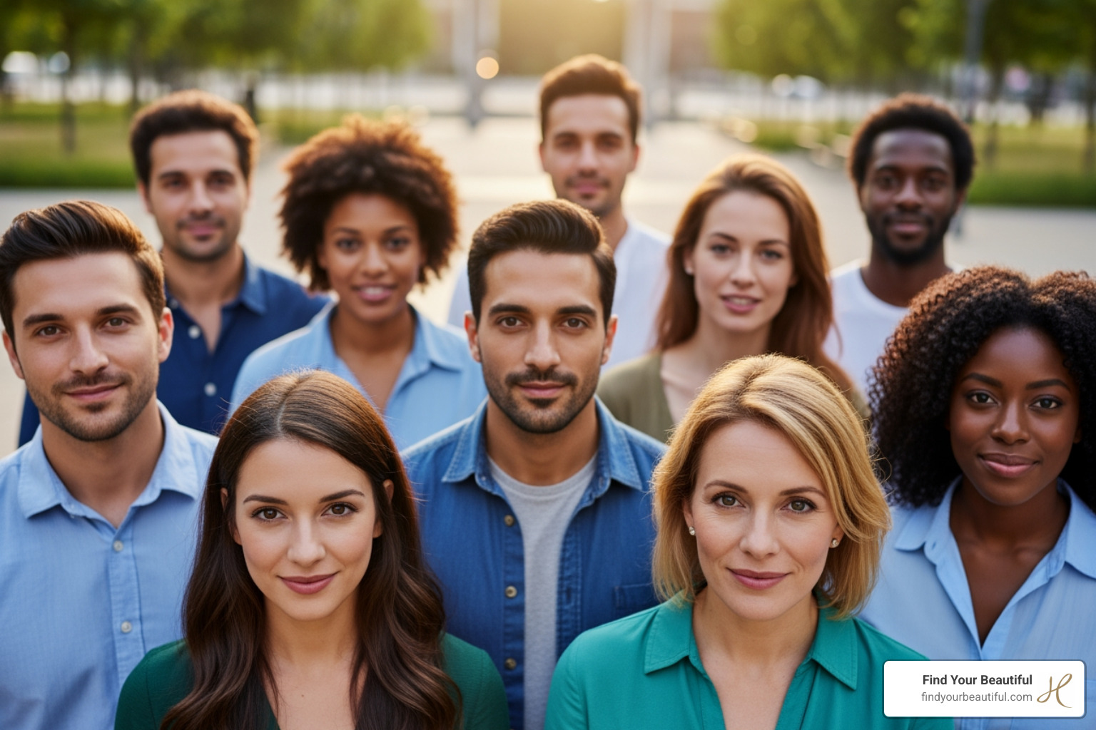 diverse group of people with different skin types - acne facial diverse group of people with different skin types - acne facial