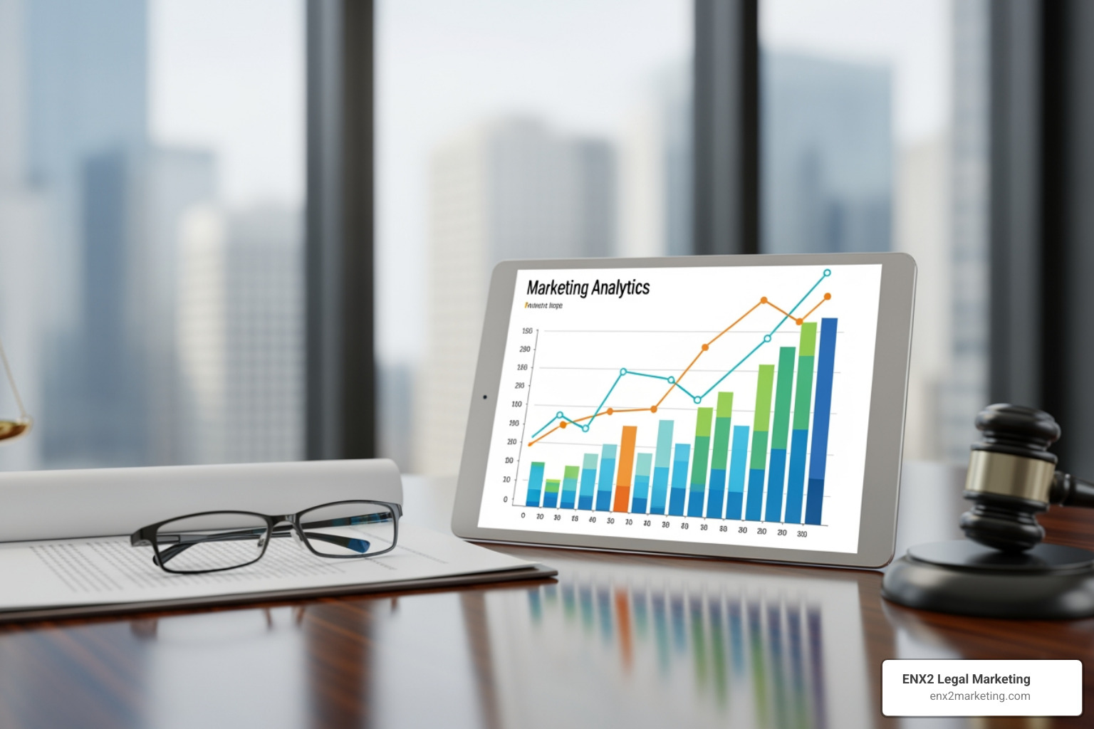simple diagram showing the progression from Descriptive to Predictive to Prescriptive analytics - marketing analytics for lawyers