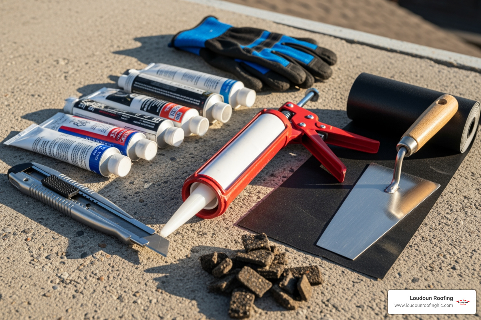 DIY flat roof repair tools - flat roofing repair