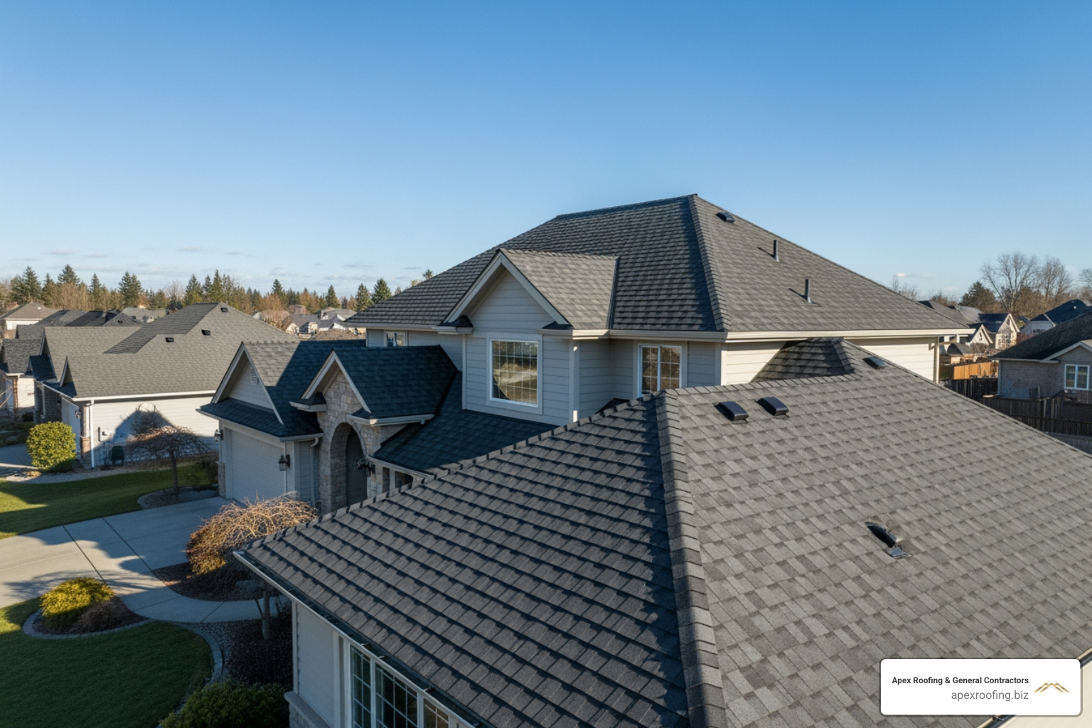 dimensional architectural shingles on a home - Affordable roofing options