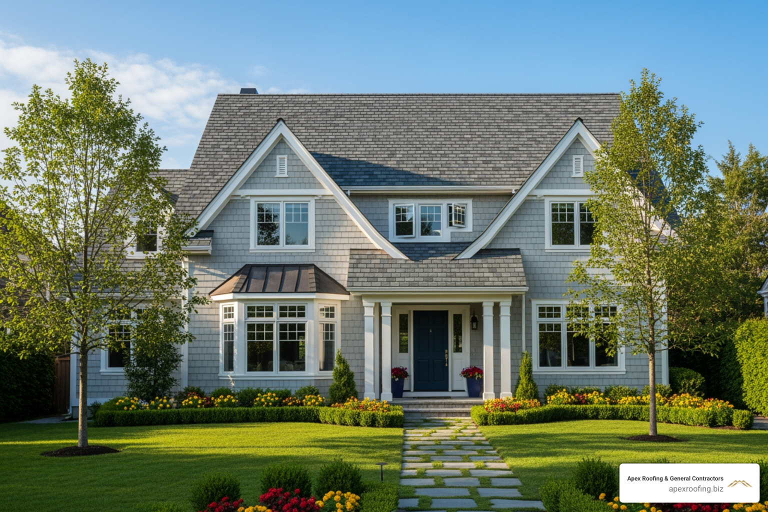 home with architectural asphalt shingles - Affordable roofing options