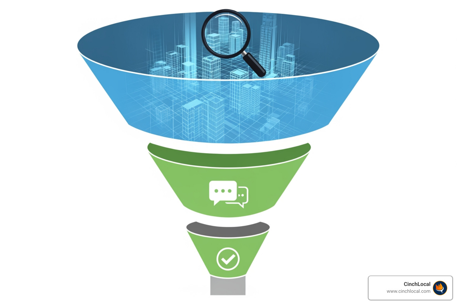 sales funnel diagram showing AI's role at each stage: Awareness (Predictive Ads), Interest (Chatbots), and Qualification (Lead Scoring). - Roofing lead generation AI sales funnel diagram showing AI's role at each stage: Awareness (Predictive Ads), Interest (Chatbots), and Qualification (Lead Scoring). - Roofing lead generation AI