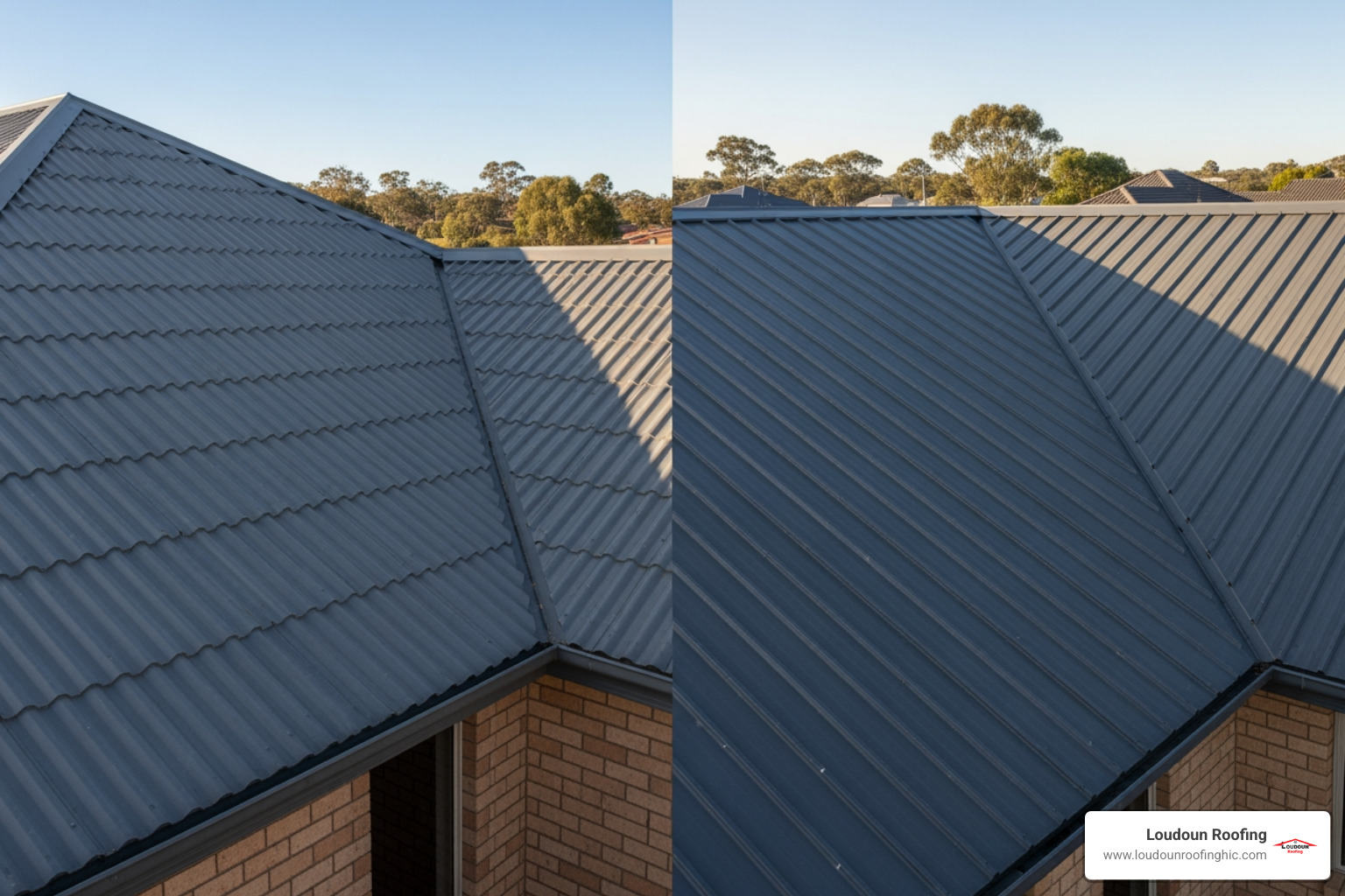 different tin roof styles like corrugated and standing seam - cost to replace tin roof