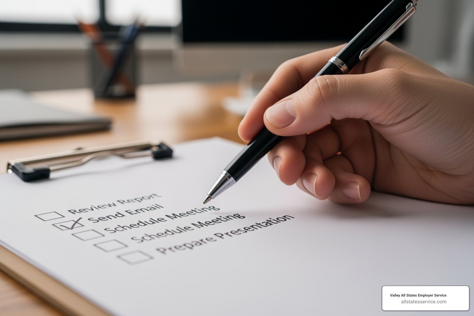 of a checklist with items like "Compliance," "Consistency," and "Candidate Experience" - company background verification process