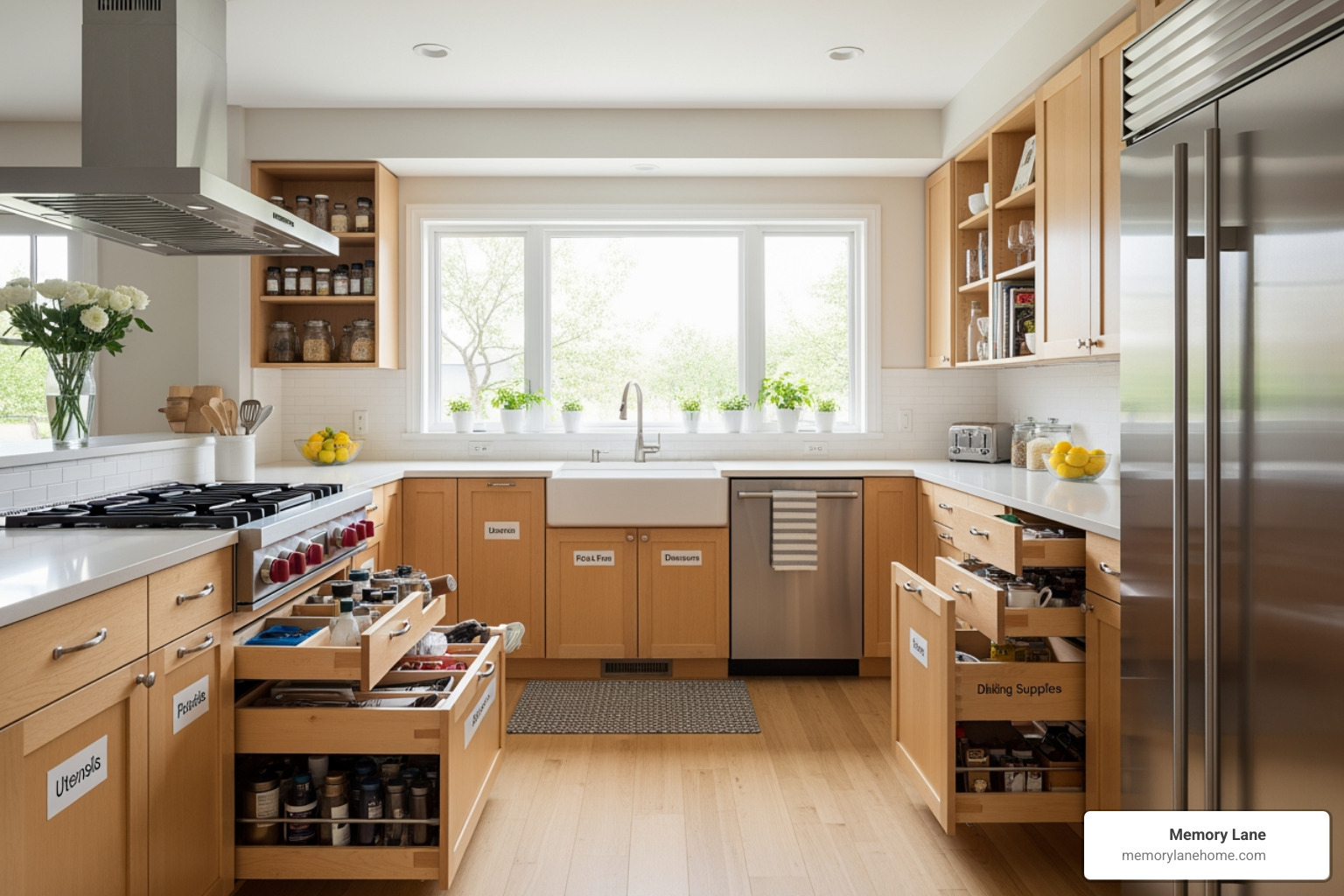 well-organized, easy-to-steer kitchen - dementia care advice