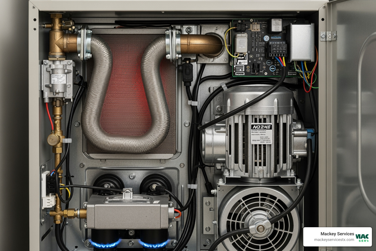 Internal components of a furnace - no heat from furnace repair la porte