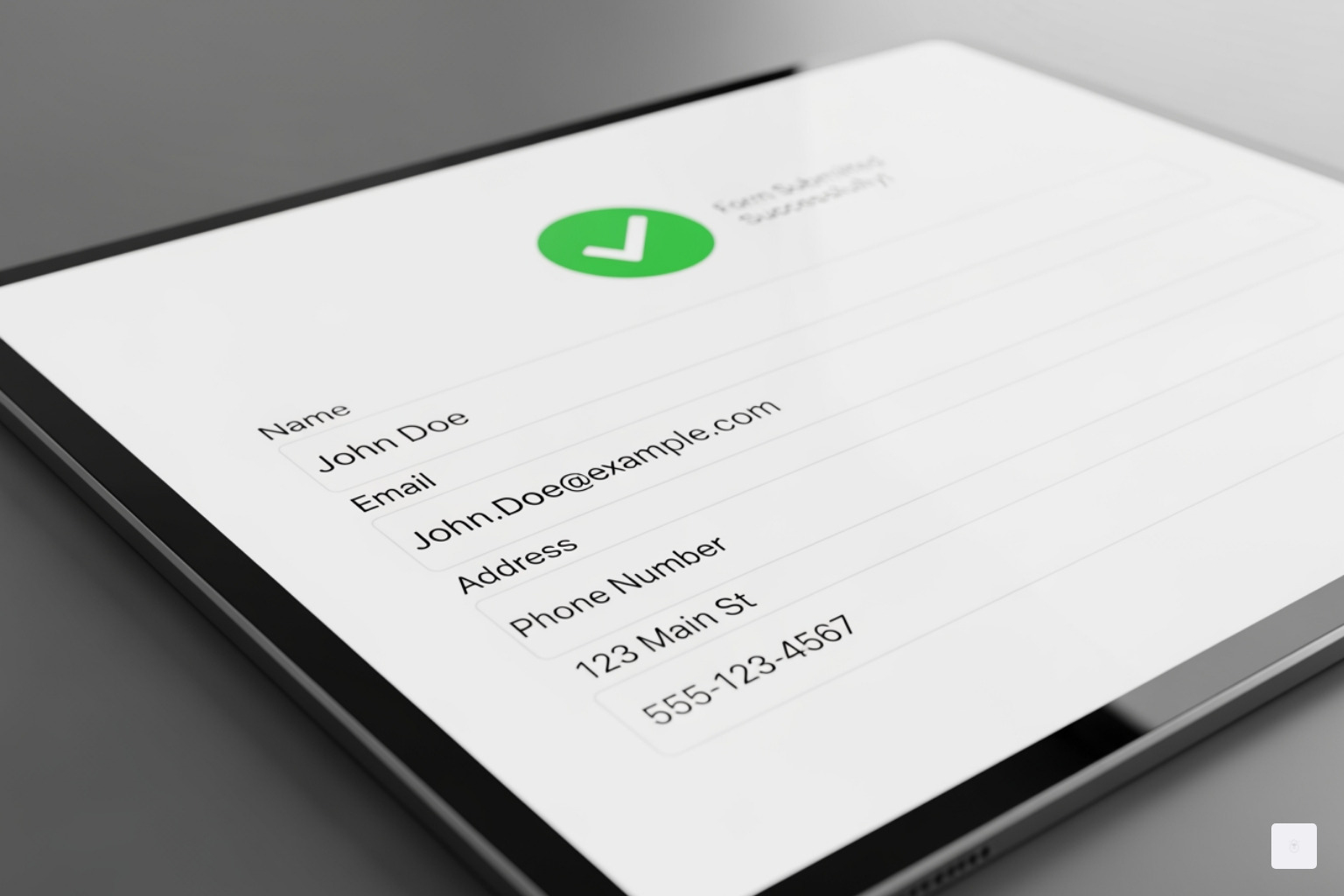 Checkmark on a screen, indicating a successfully completed W-9 - free W9 form online