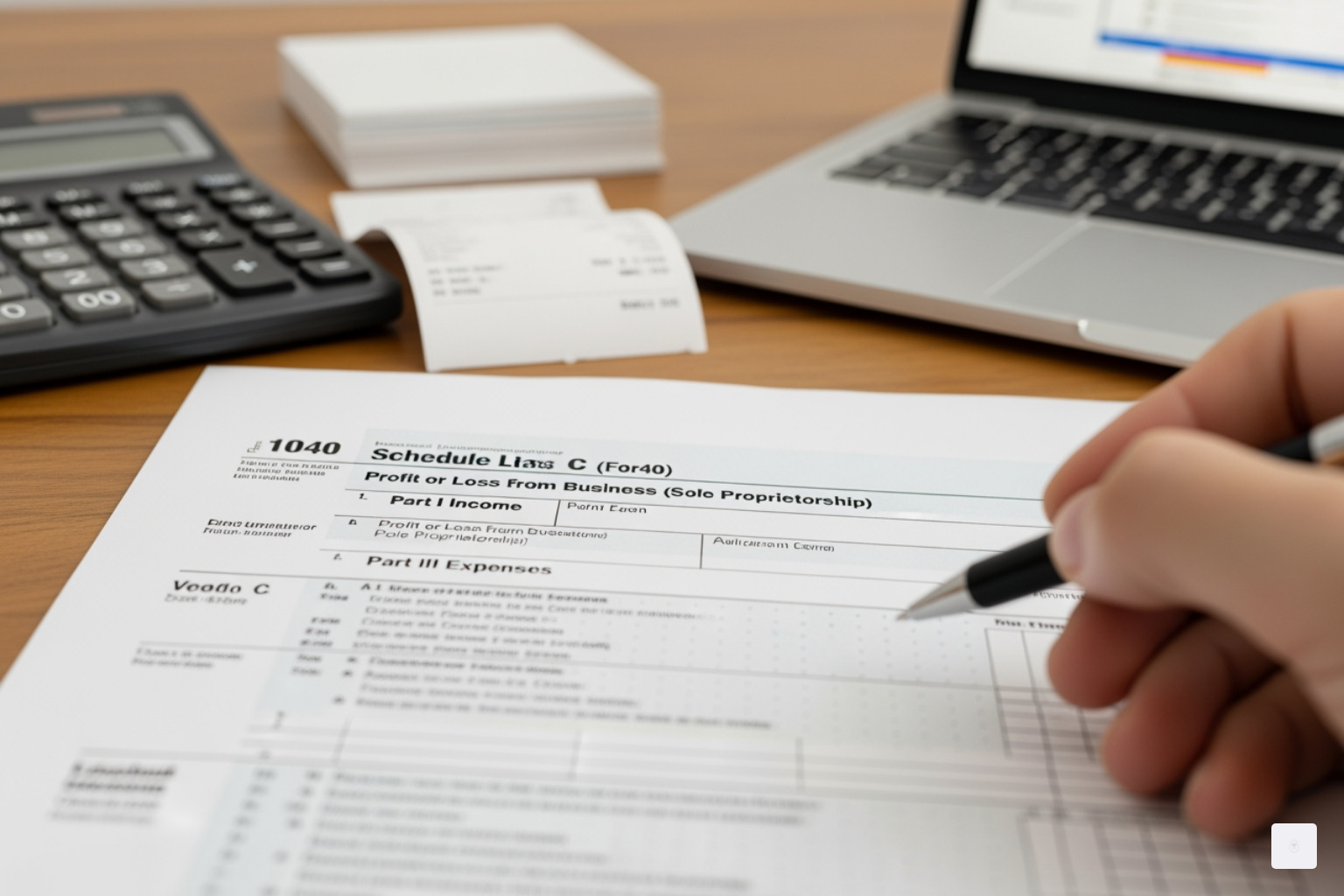 Calendario con fechas de vencimiento de impuestos trimestrales marcadas con un círculo: Anexo C 1040 para contratistas independientes Calendario con fechas de vencimiento de impuestos trimestrales marcadas con un círculo: Anexo C 1040 para contratistas independientes