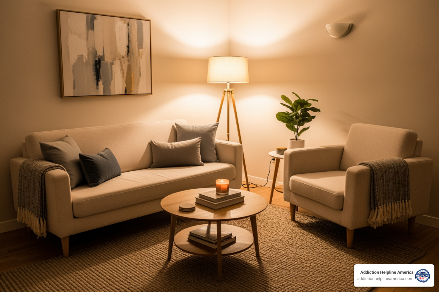 calm and welcoming therapy office setting - Anxiety treatment Costa Mesa