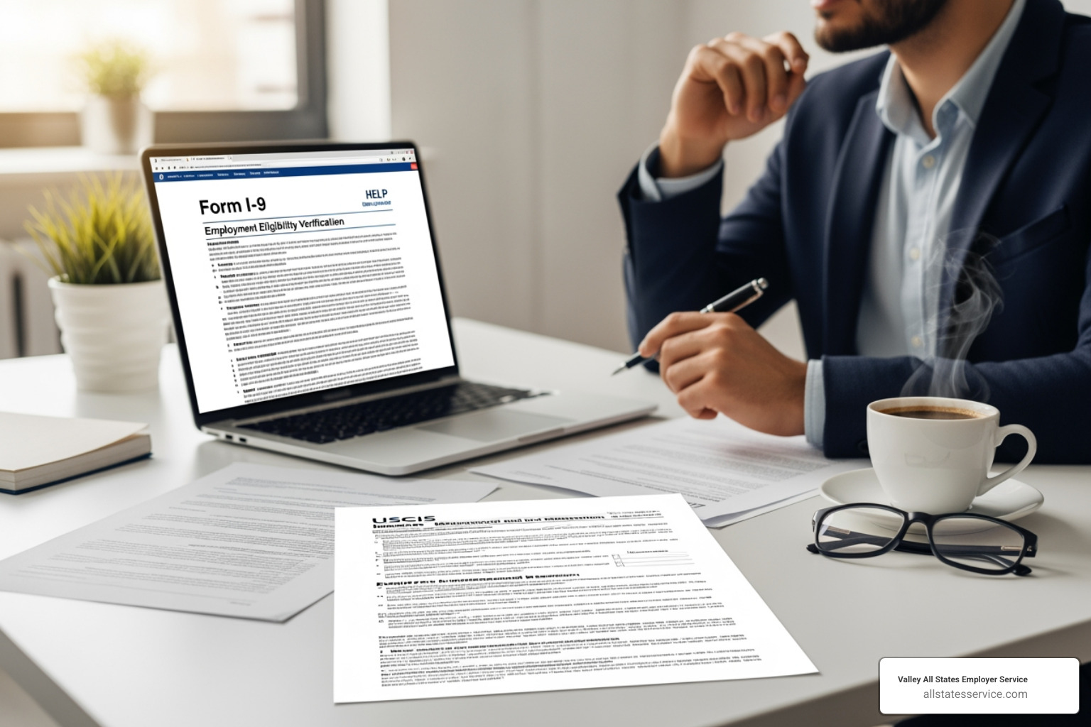 Image of the different sections of the Form I-9 document, highlighting Section 1, Section 2, and Supplement B (formerly Section 3) - what is i 9 form needed for