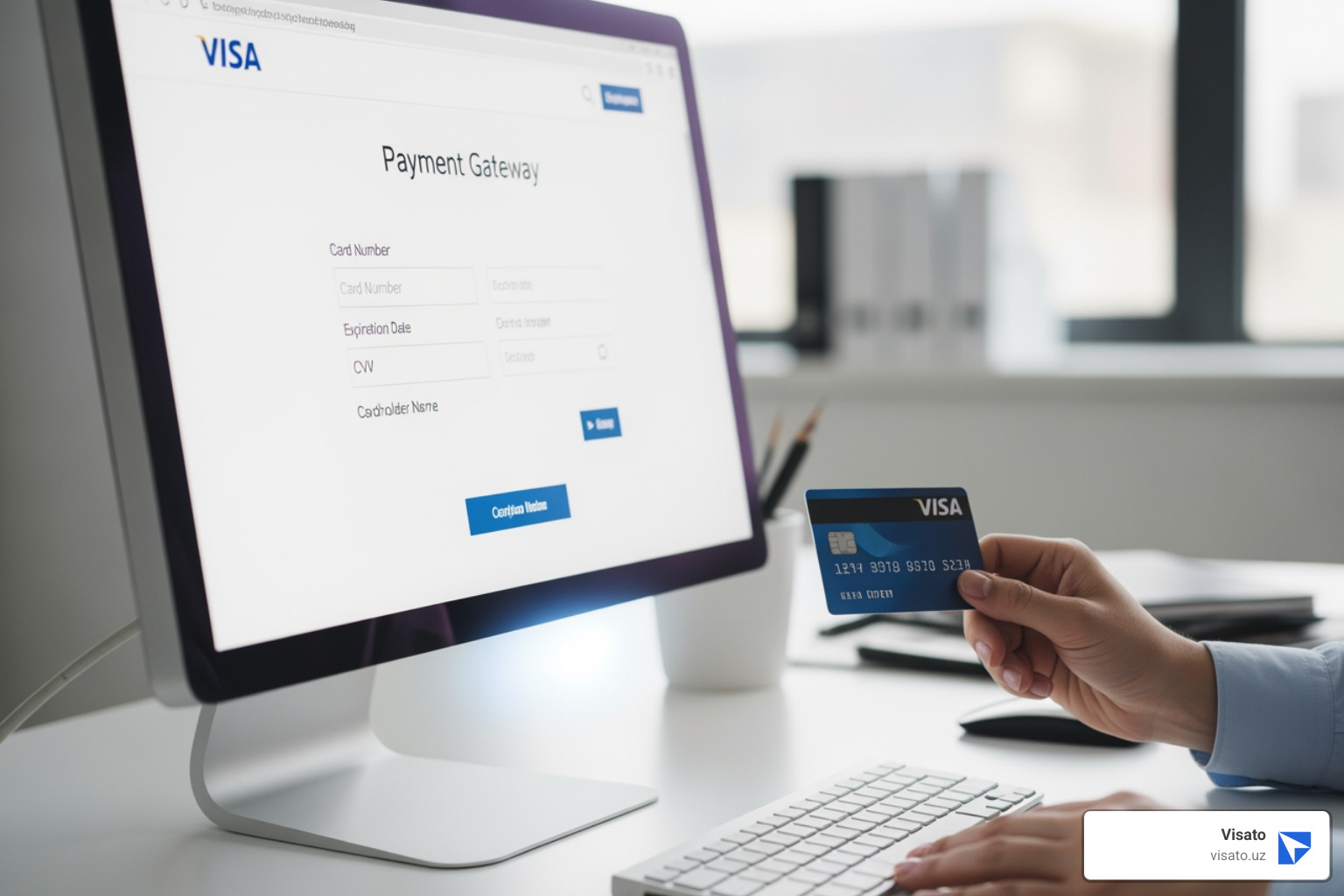 payment section of the e-visa application - uzbekistan e visa fees