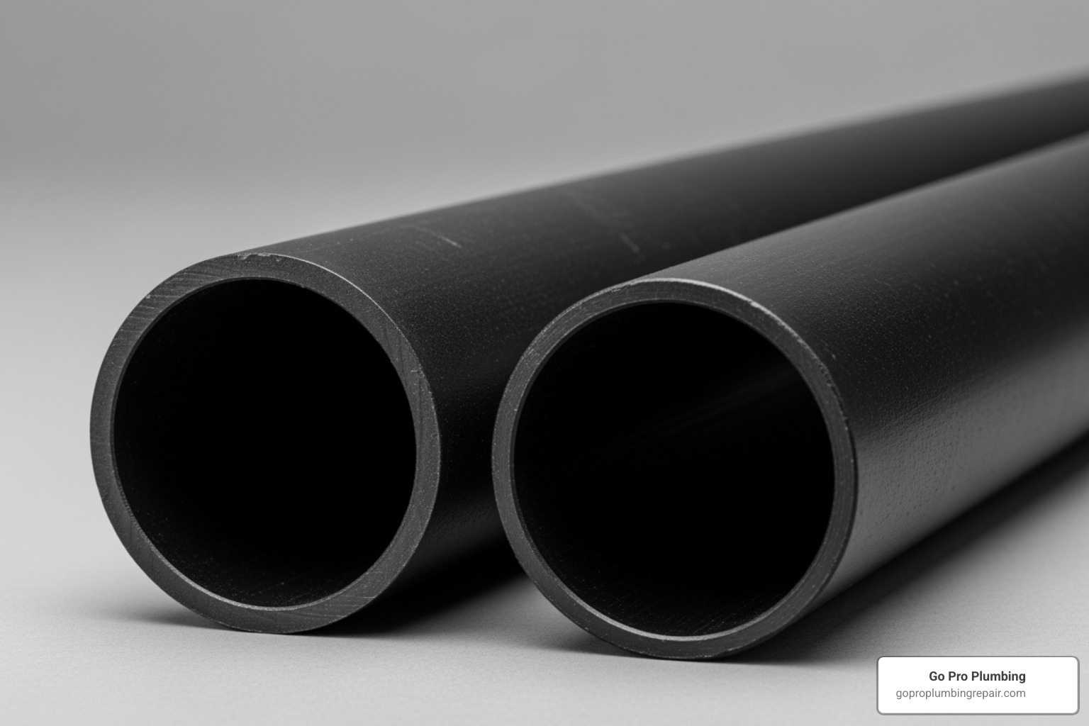side-by-side comparison of Schedule 40 and Schedule 80 pipe - 3/4 black iron pipe