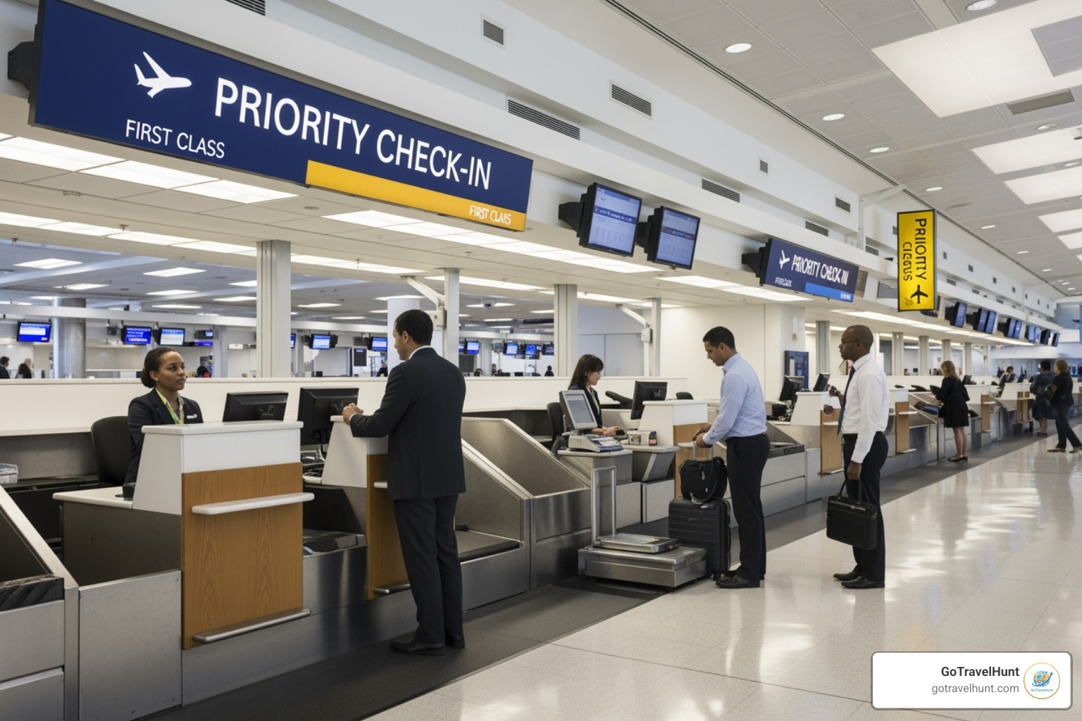 airport priority check-in lane - all inclusive plus flight