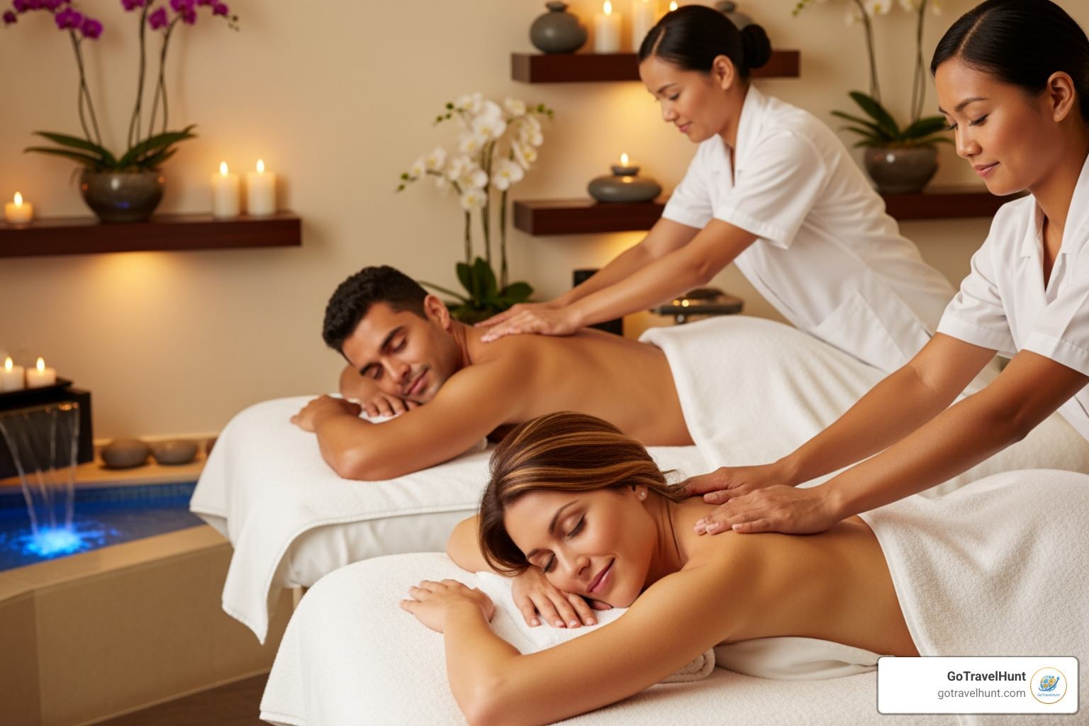 couple at a spa - valentine's day day trip ideas couple at a spa - valentine's day day trip ideas