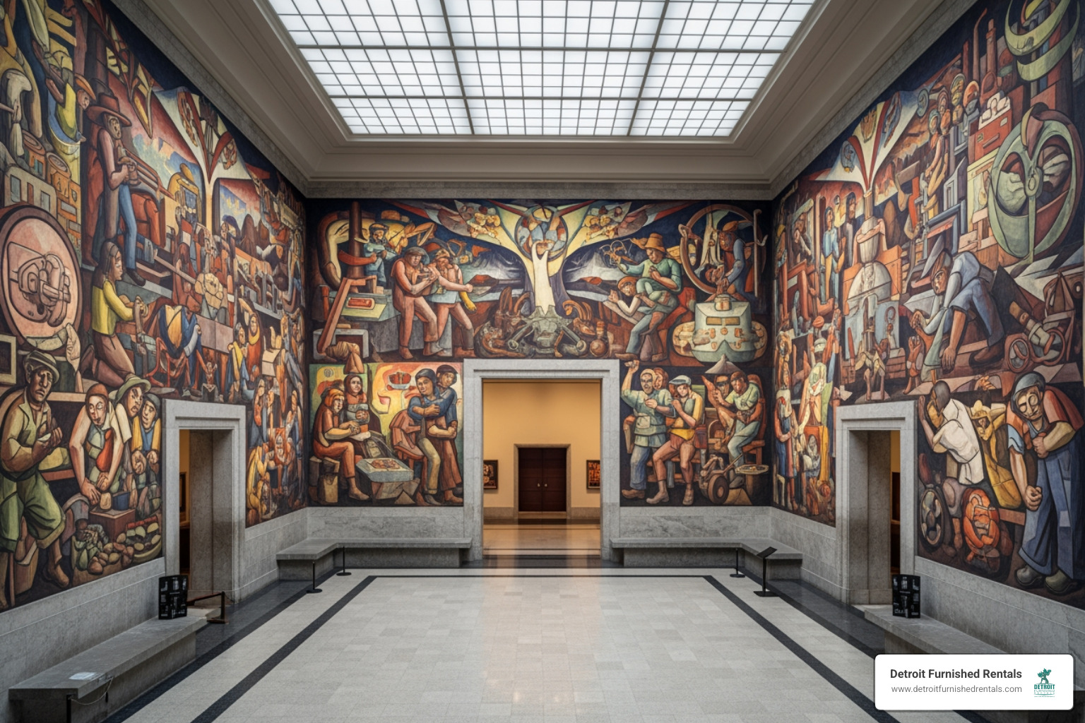 Diego Rivera murals at the Detroit Institute of Arts - Business travel Detroit