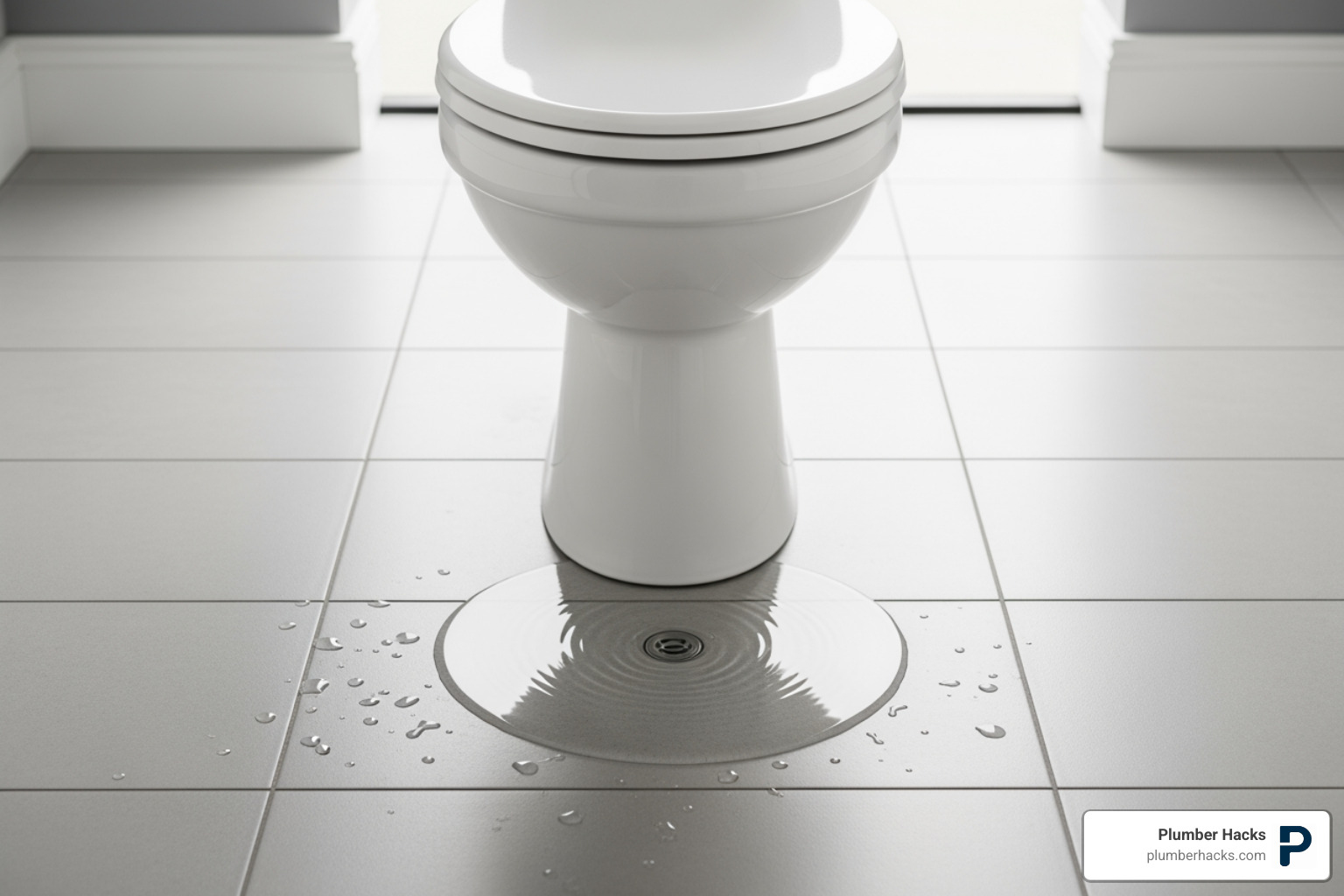 water pooling at the base of a toilet - toilet repair Riverside