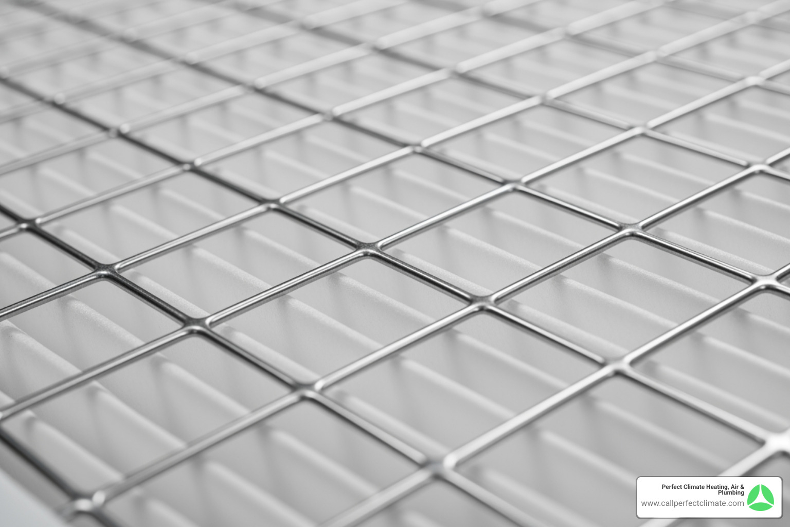 a close-up on a clean furnace filter - heating maintenance in mount carmel il